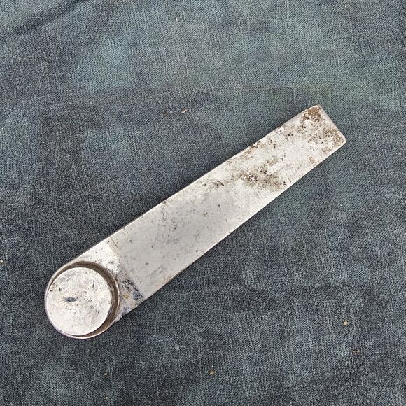 Vintage Safe Vault Door Handle - 5.5" x 1" Stainless Steel Alloy - Picture 3 of 8